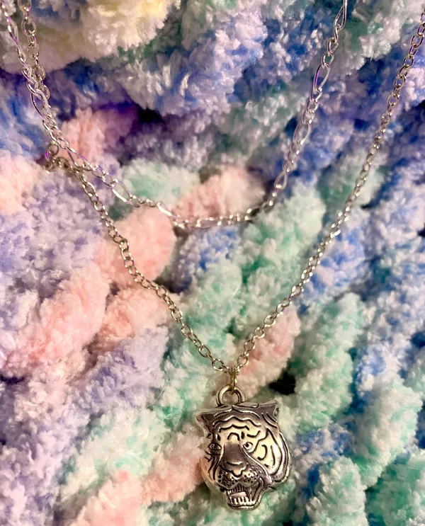 Tiger Necklace Silver - Image 2