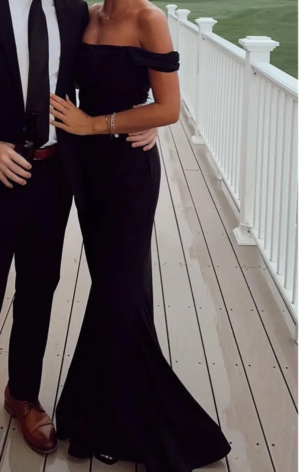 Bridesmaids dress black - Image 2