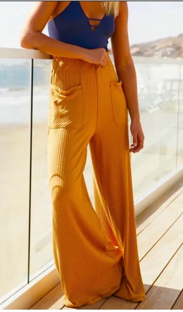 Free People Movement Blissed Out Wide Leg Pants - Image 3