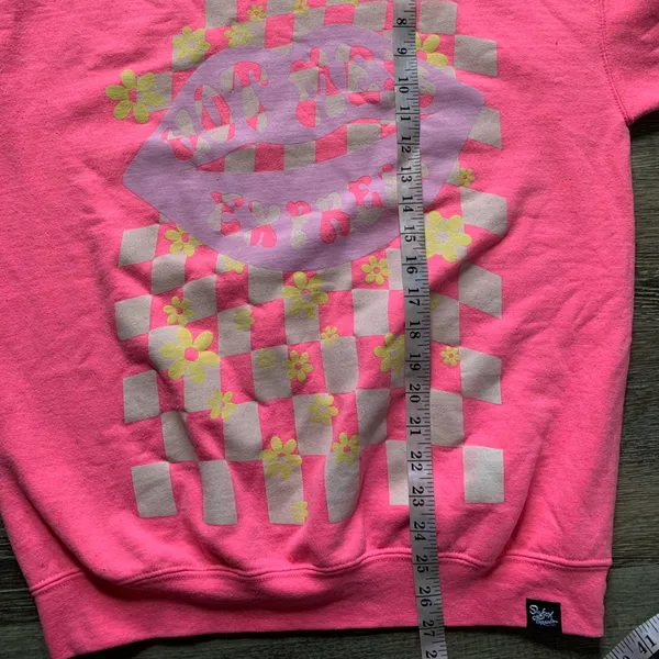 Slyfox Threads Hot Pink Hot Mess Express Crewneck Sweatshirt M - Image 7