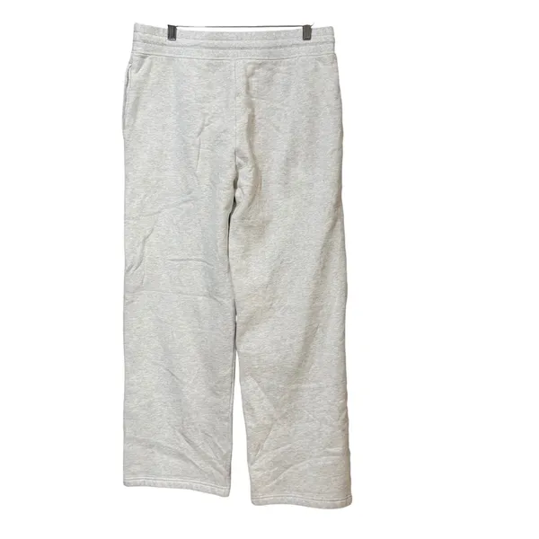 Aritzia Tna Sweatfleece Cozy Fleece Wide Leg Sweatpants Heather Grey L 119950 - Image 2