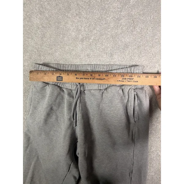 Quince Sweatpants Womens Medium Gray Heavyweight Boyfriend Fleece Joggers S - Image 10