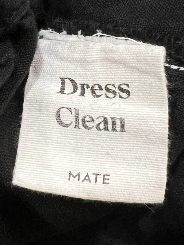 Mate the Label Black 100% Linen Wide Leg Crop Pant Size XS - Image 4