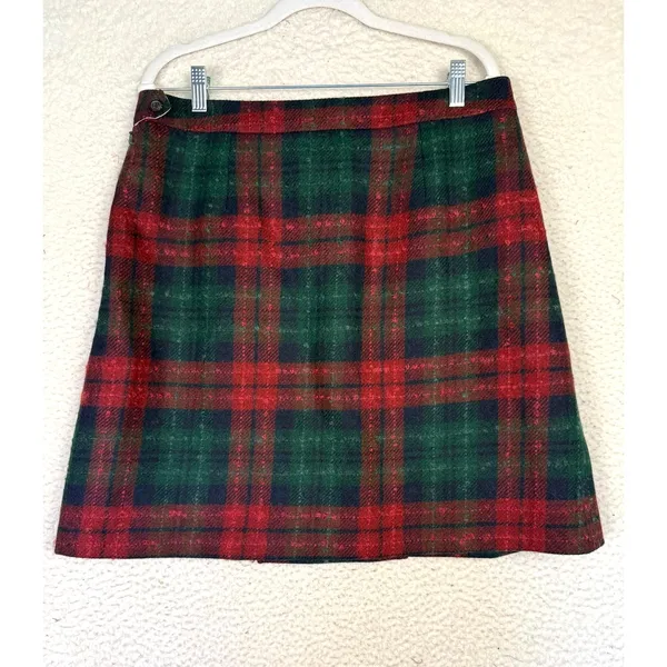 Brooks Brothers Skirt Womens 12 Pleat Plaid A-Line Academia Work Preppy Luxury - Image 2