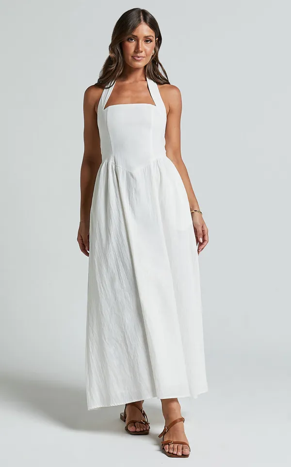 New Showpo Daniella Maxi Dress Halter Neck A Line Dress Size Small MSRP $99 - Image 5