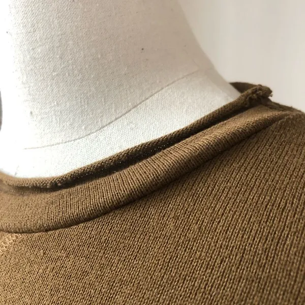 Zara Lightweight Raw Roll Edge Sweater S - Image 6