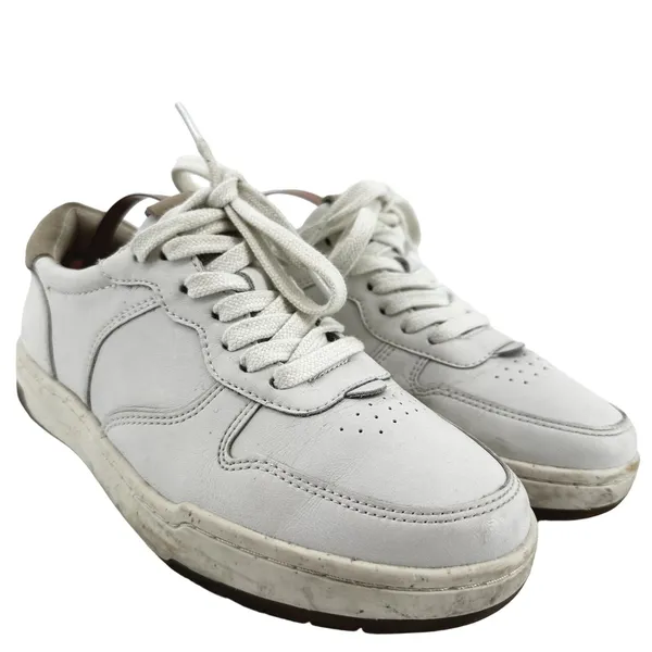 Madewell Court Leather Sneakers Cloudlift Lace Up Low Top Ivory Multi W6.5 M5 - Image 2