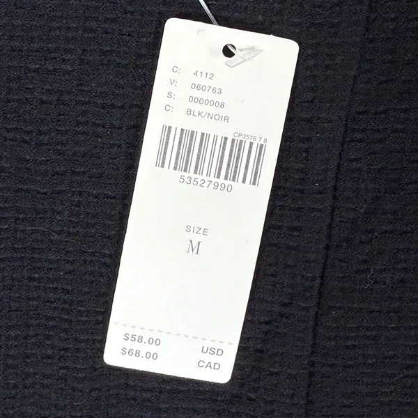 Maeve Anthropologie Black Batwing Waffle Knit Top Medium New With Tags - Image 2
