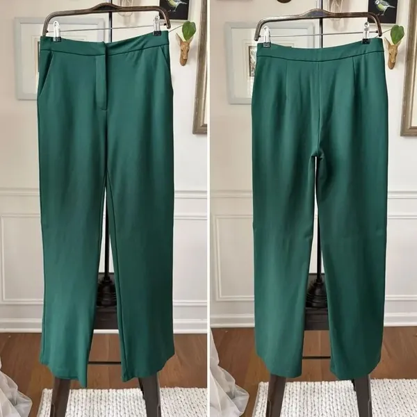 OGL Move Green Straight Leg Trousers Pants $65 M - Image 2