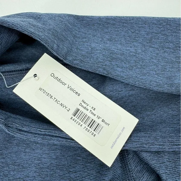 Outdoor‎ Voices Double Time 10" Short Navy XS NWT - Image 6