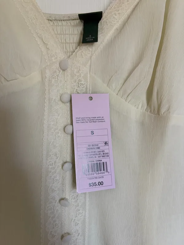 Wild Fable Cream Mini Dress - Image 4