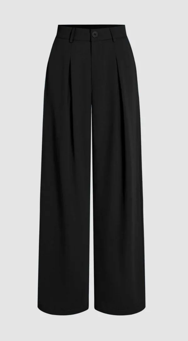 Cider Pleated Wide Leg Trousers - Image 2