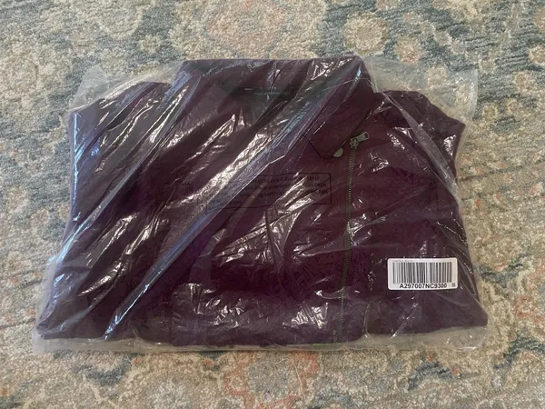 Isaac Mizrahi Live Jacquard Moto Jacket Purple Size 1X A297007 - Image 2