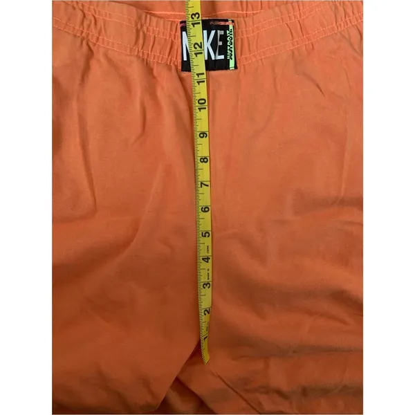 Nike Women’s Cotton Acid Wash Orange Fleece Lightweight Joggers L Athleisure - Image 9