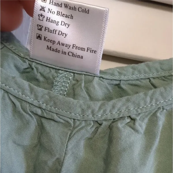 Sage Green Lightweight Wide Leg Jumper. Size XL. - Image 4