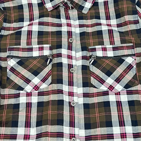 Gibson Latimer Plaid Long Sleeve Button Up Shirt Women’s Medium - Image 4