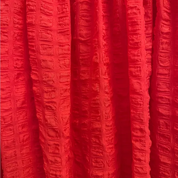 NWT L’Acadamie Revolve XS The Rene Mini Dress Poppy Red Puff Sleeve Christmas - Image 2