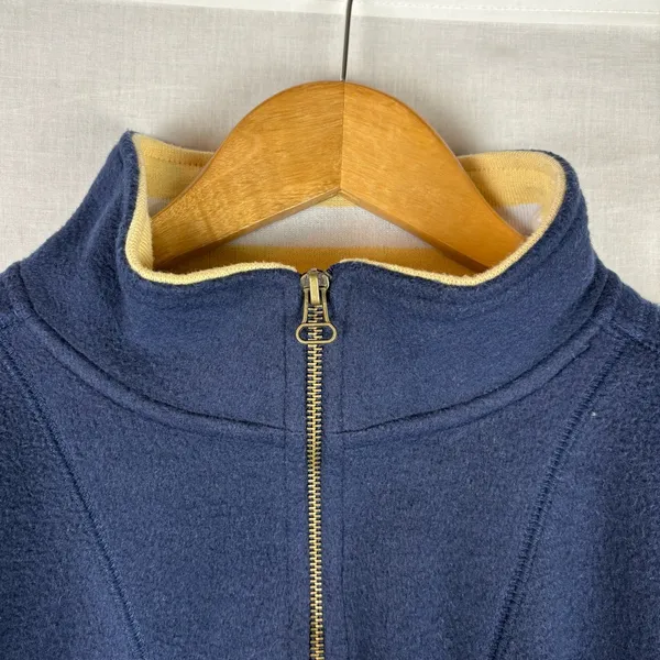 Vintage Benison Apparel Quarter Zip Fleece Moose Pullover Sweater Size L - Image 6