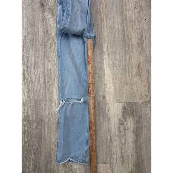 Abercrombie‎ & Fitch Curve Love Ankle Straight Ultra High Rise Jeans Blue 26 2R - Image 6