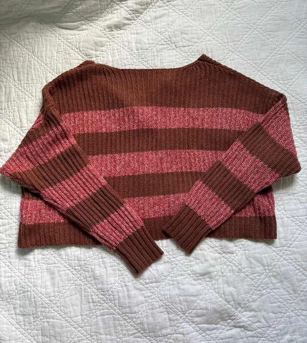 American Eagle striped cropped sweater - Image 6
