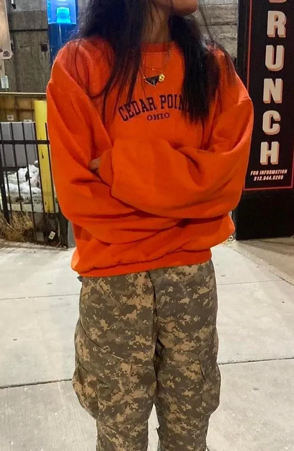Orange Cedar Point Ohio Crewneck - Image 3