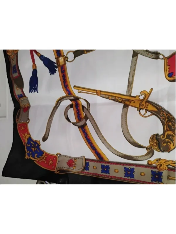 Made In Italy Equestrian Polyester Scarf Unbranded Red - Image 5
