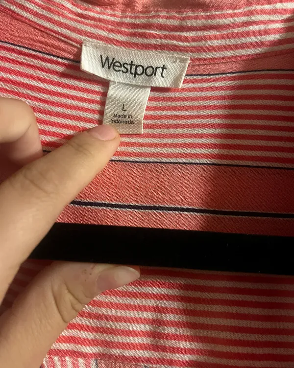 Stripped Pink Button Up - Image 3