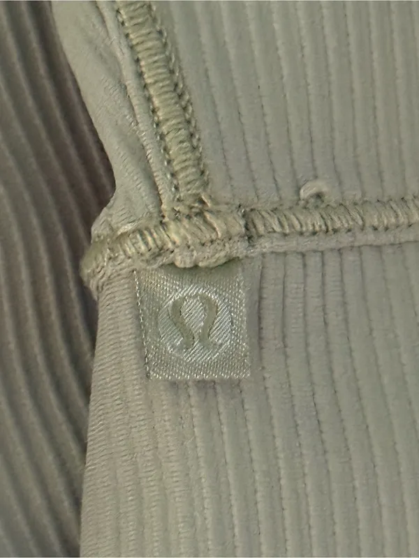 Lululemon Power Pivot Ribbed Tank Top in Bronze Green - Image 5