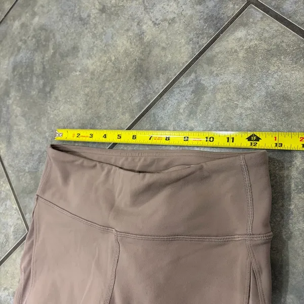 Alo Yoga 7/8 High-Waist Airbrush Legging - Taupe- Sz S Double Mesh Side Outdoor - Image 8
