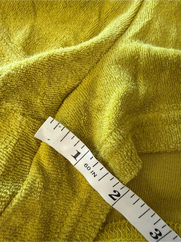 Offline by Aerie Women's Terrycloth Shorts Size Large Yellow Green Summer Pool - Image 4