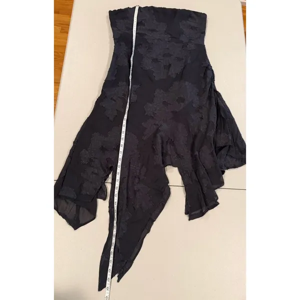Collusion x Asos Jacquard Asymmetric Dress 8 Vamp Grunge Whimsigoth Dk Romantic - Image 7