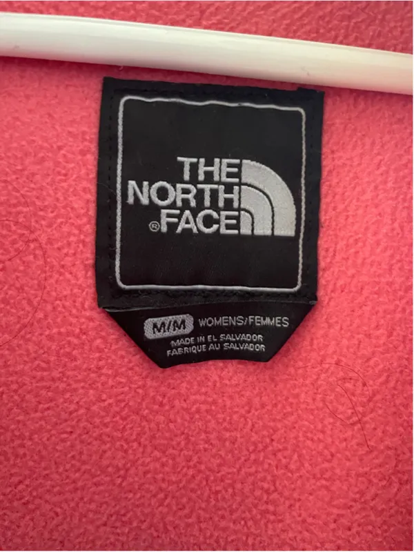 Women's The North Face Fleece Jacket Medium Pink Burgundy - Image 3