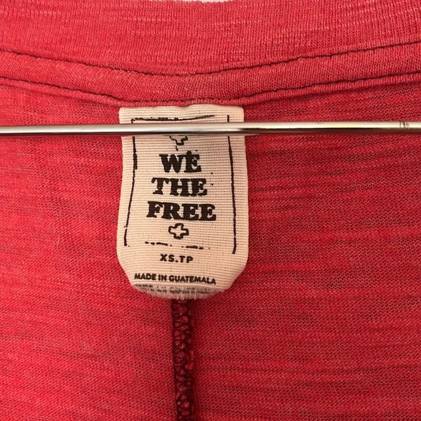 We The Free Oversized Boxy Deep V Neck Short Sleeve Relaxed T Shirt - Image 4