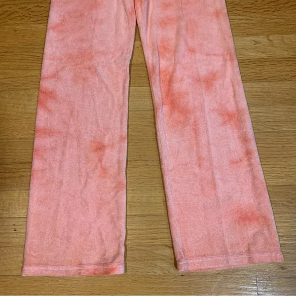 Juicy Couture Gela Pam Velour Citrus Cooler Terry Fashion Pants Coral Women's 12 - Image 2