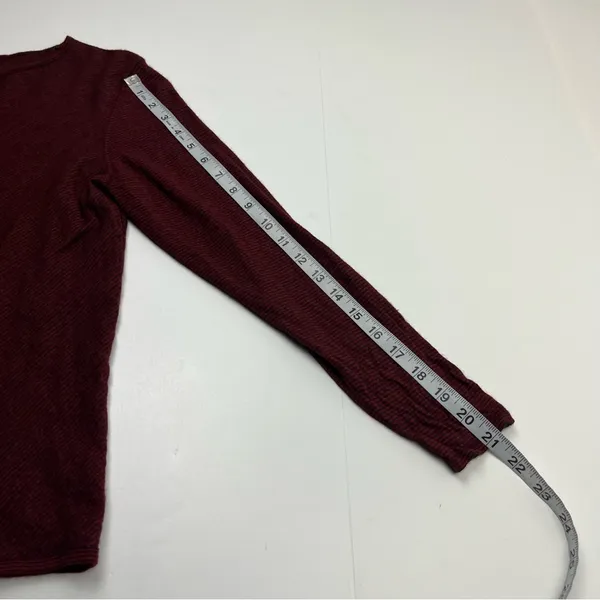 AKRIS Womens Cashmere Silk Red Stripe Long Sleeve Top US‎ 16 *SEE MEASUREMENTS - Image 8