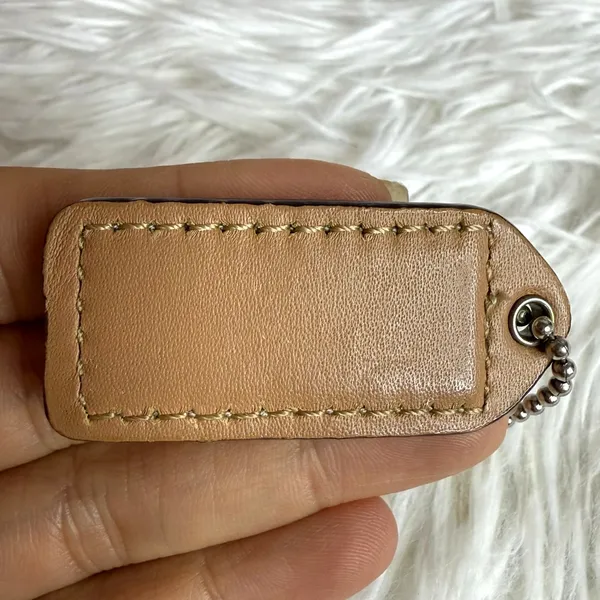 1.5" y2k COACH Fob Bag Charm Hang tag Hangtag - Image 2