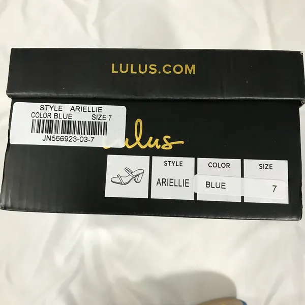 Lulu's Arielle Vibrant Blue Heeled Sandals Size 7 NIB - Image 5