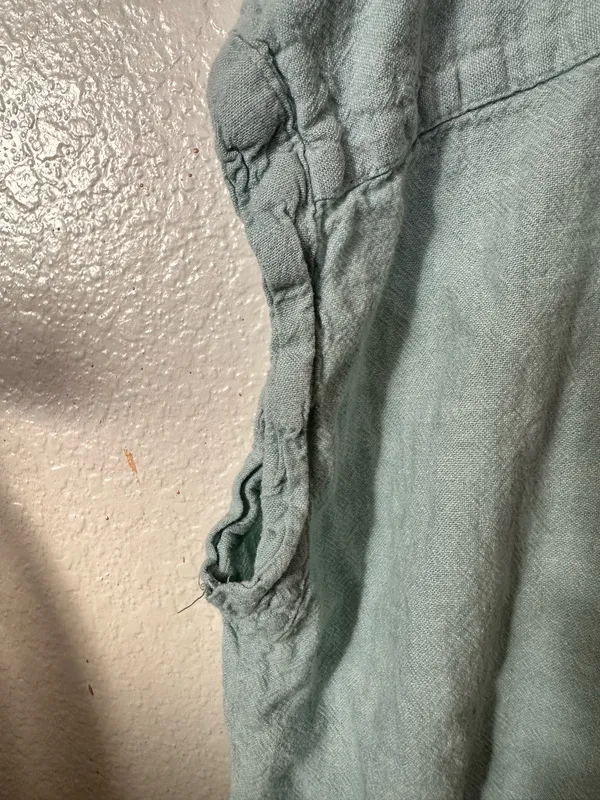 Weatherproof Vintage washable linen top. Airy, vacation, Spring, Summer, coastal - Image 3