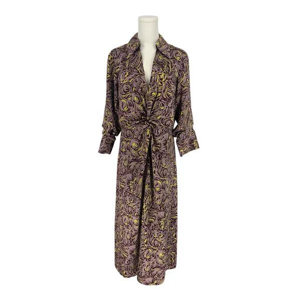 Cinq à Sept Dayna Desert Rose Floral Chiffon Midi Dress Size‎ 10 - Image 4