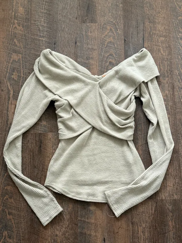 Free People Wrap Off-The-Shoulder Top - Image 4