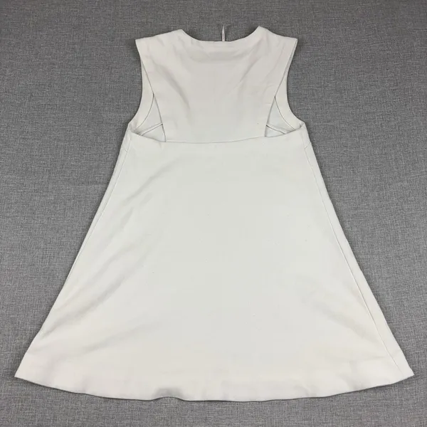 Free People Tank Dress Womens XS White Sleeveless Knit Shift Solid Casual - Image 2