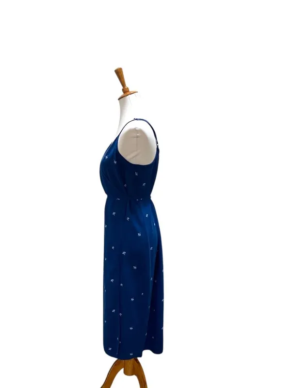 Universal Thread Midi Floral Wrap Dress Blue Size XL Vacation Beach Coastal Boho - Image 12