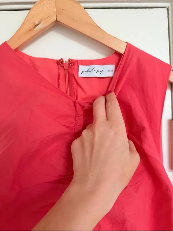 Petal + Pup Midi Sun Dress Pink / Red Size M - Image 2