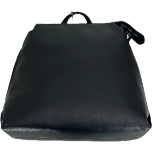 A New Day Square Laptop Backpack Women OS Black NEW Faux Leather 13in Sleeve - Image 2