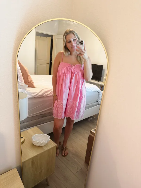 Free Assembly Pink Mini Dress — Size Medium - Image 5