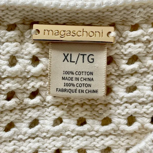 Magaschoni Cream Open-Knit Cardigan - Image 7