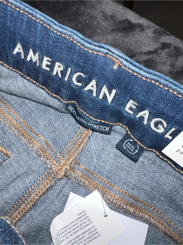 American Eagle Curvy Low Rise Kick Bootcut Next Level Stretch Jean Size 8 Short - Image 13