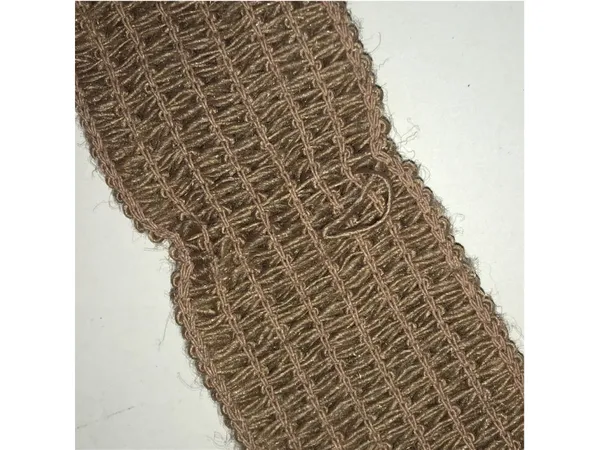 Vintage Woven Tan Belt with Dark Metal Buckle - Image 8