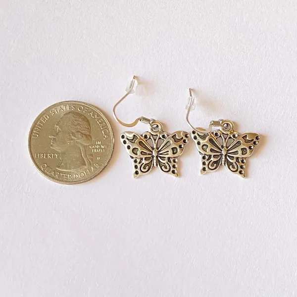Handmade simple butterfly earrings 🦋 - Image 4
