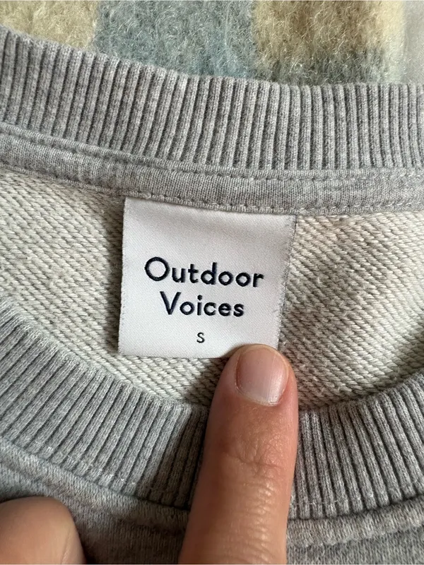 Outdoor Voices Light Gray Stratus Crewneck Sweatshirt - Image 6